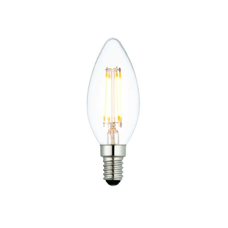 Natalina LED Filament Candle|Clear|Amber